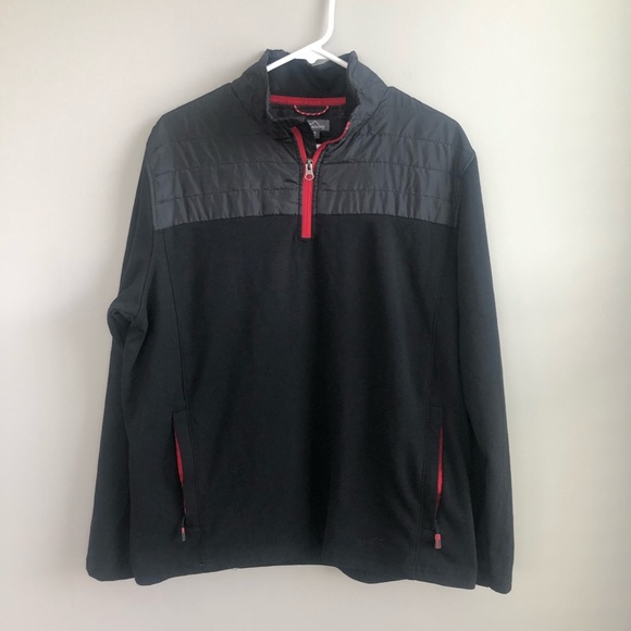 Eddie Bauer Other - Eddie Bauer Mixed Media 1/4 Zip Pullover Jacket L